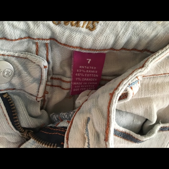 White-washed Cropped Girls Vitamin Z Jeans. - Picture 3 of 4